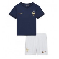 Fotballdrakt Barn Frankrike Hjemmedraktsett VM 2022 Kortermet (+ Korte bukser)